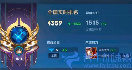 王者荣耀巅峰赛赢一把加多少分