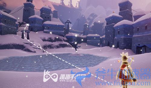 光遇霞谷冰雪覆盖的山峰