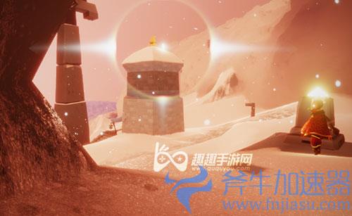 光遇霞谷冰雪覆盖的山峰