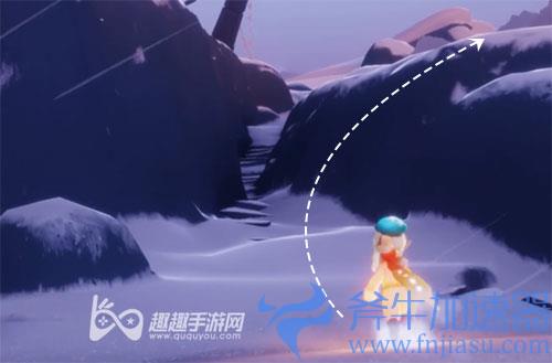 光遇霞谷冰雪覆盖的山峰