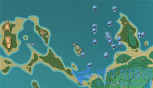 原神稻妻海灵芝分布位置图 哪里采集数量多