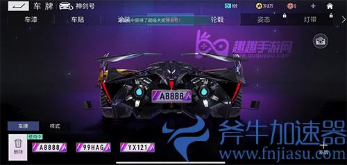 王牌竞速车牌号