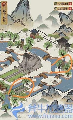 江南百景图圭表视线延长所至01