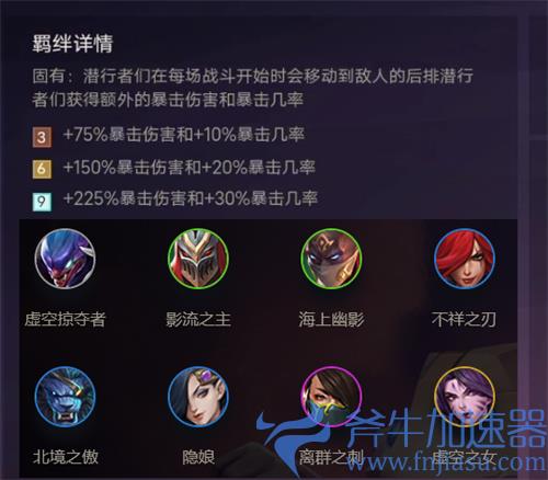 金铲铲之战潜行者都有谁 有哪些英雄