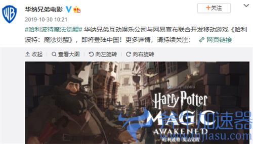 哈利波特魔法觉醒是哪个公司 由网易工作室开发吗