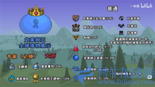 泰拉瑞亚史莱姆王掉落物汇总