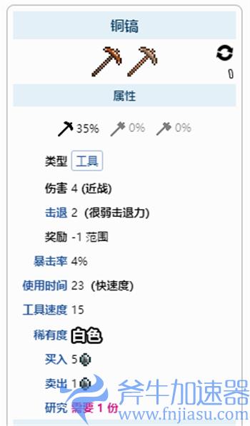 泰拉瑞亚仙人掌镐有铜镐好吗