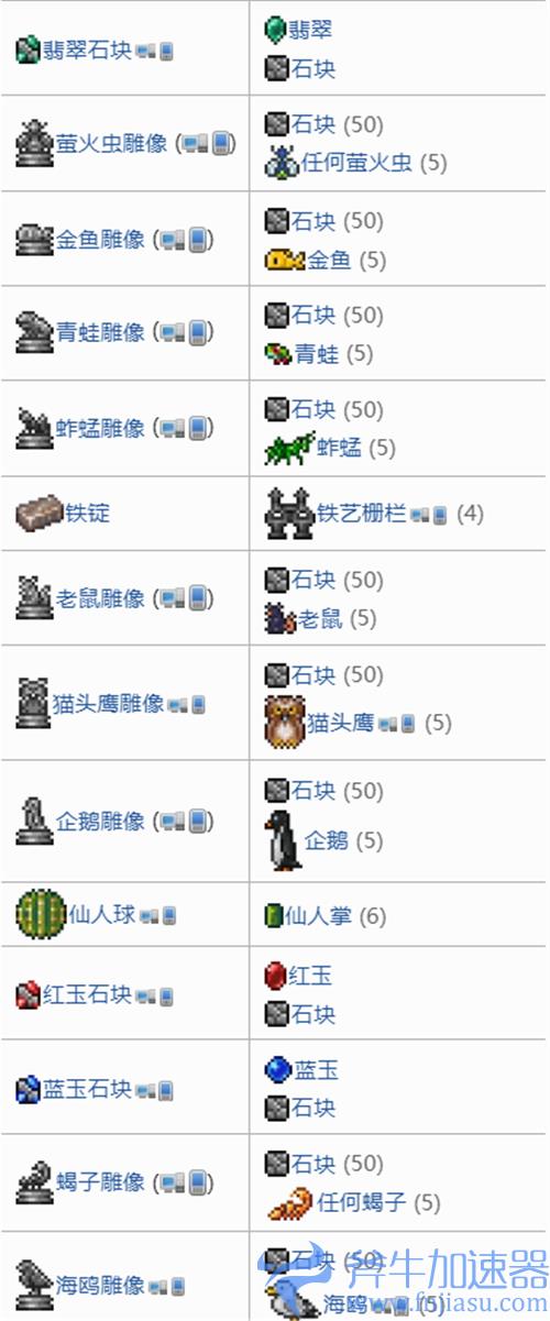 泰拉瑞亚墓地环境能做什么 灵雾可合成物品一览