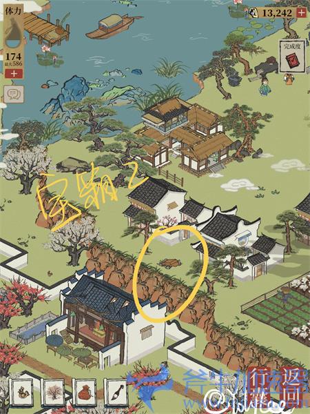 江南百景图苏州府七狸山塘探宝箱钥匙位置总览