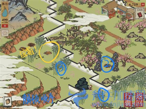 江南百景图苏州探险桃花坞宝箱钥匙位置攻略