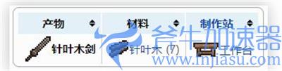 泰拉瑞亚针叶木剑怎么制作 木剑合成方法讲解