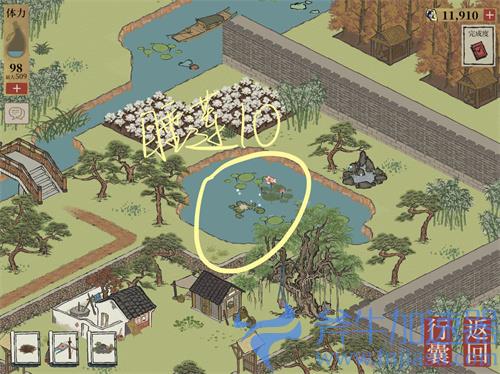 江南百景图钱塘门睡莲位置大全 睡莲分布在哪