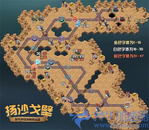 剑与远征扬沙戈壁怎么过 攻略路线图分享