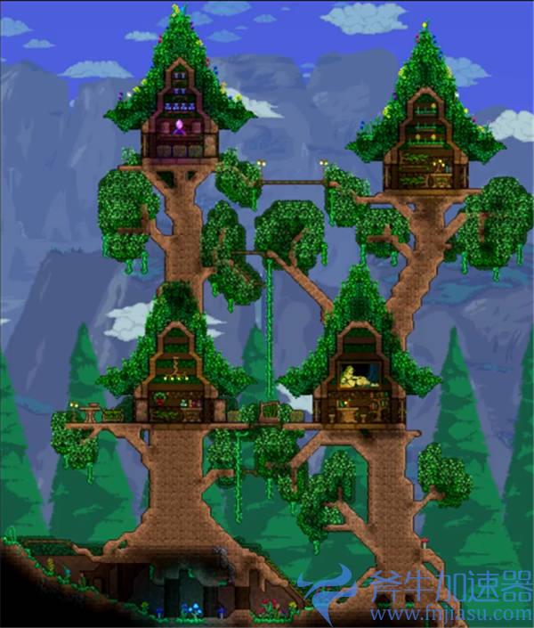 泰拉瑞亚家园设计图 好看的房子分享大全