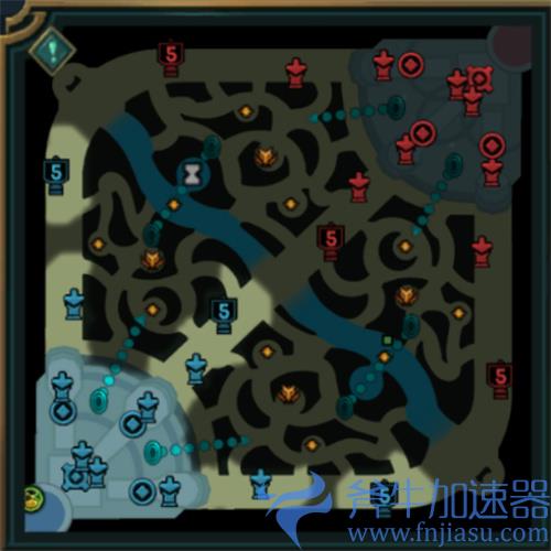 lol海克斯龙地形 传送飞门位置一览