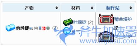 泰拉瑞亚幽灵锭怎么合成 幽灵锭制作方法介绍
