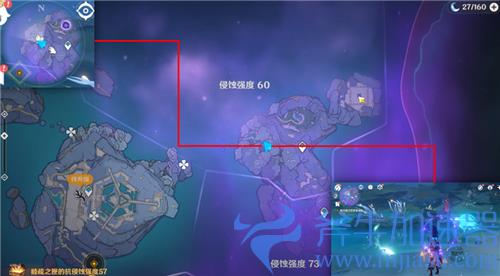 原神三界路飨祭华丽宝箱位置在哪 6个宝箱位置图解