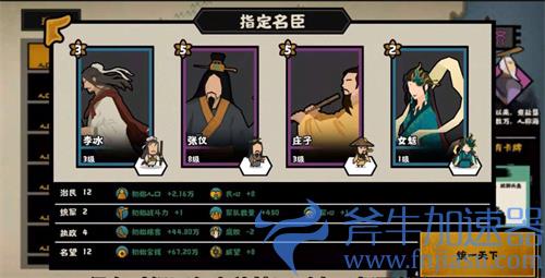 无悔华夏春秋战国名臣怎么组合 高民心阵容搭配推荐