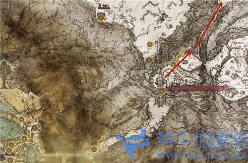 艾尔登法环雪山怎么去 左边西部和右边东部过去方法