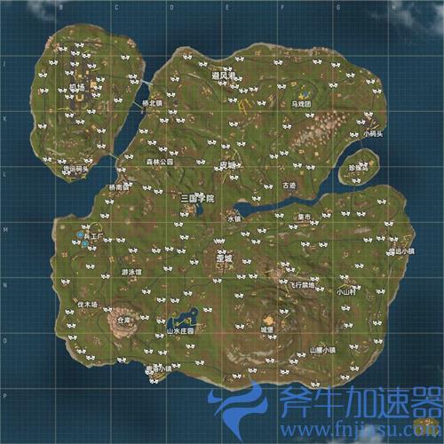 香肠派对载具分布图一览 战斗岛汽车船只都在哪