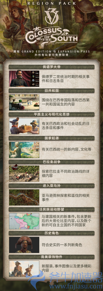《维多利亚3》新DLC“Colossus  of  the  South”公布 11月14日发售(维多利亚3新手推荐国家)
