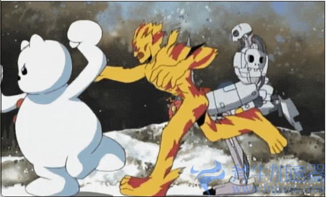 战斗画面中的数码宝贝